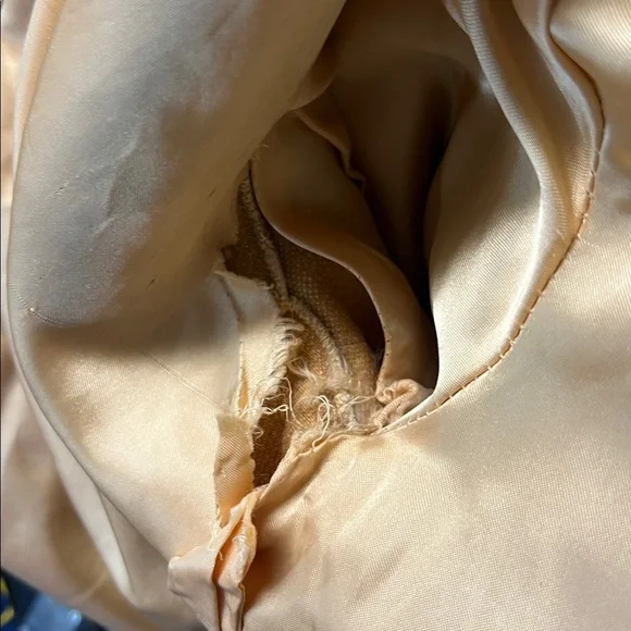 Vintage Tissavel France Coat Fur Faux Winter Cream Lined Acrylic Made in England - Picture 16 of 16